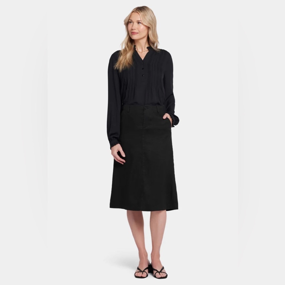 NYDJ Marilyn A-Line Skirt Linen